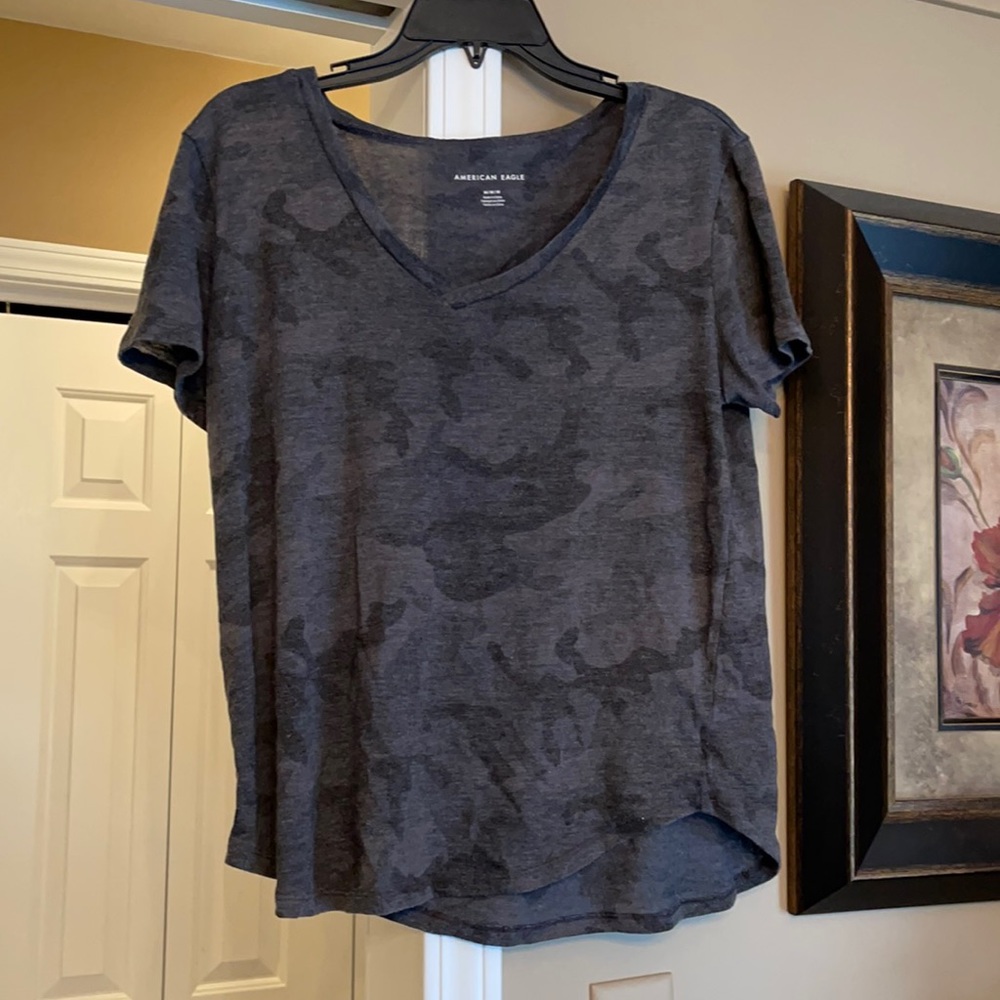 Black/grey camo t shirt